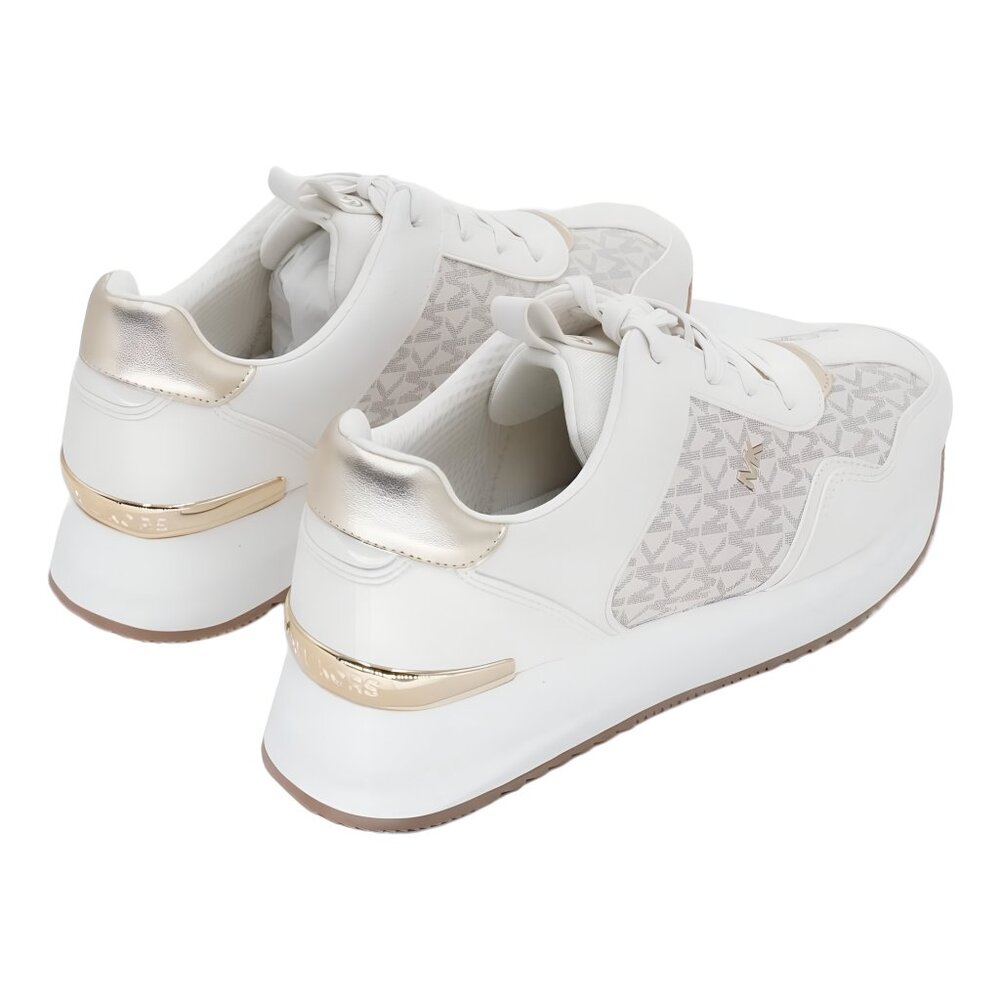 Michael Kors Raina Lace-Up Trainer Sneaker Vanilla 7.5M - Picture 3 of 6